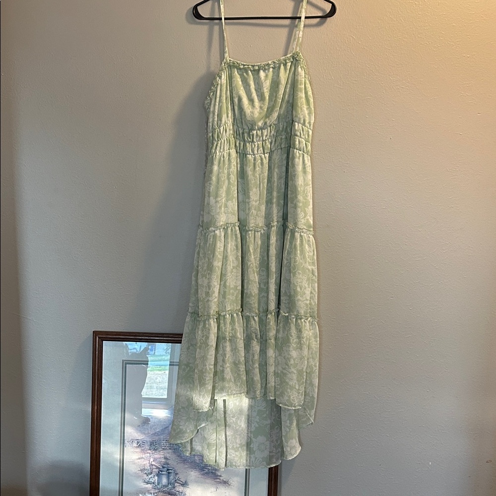 NOBO Light Green High Low Dress